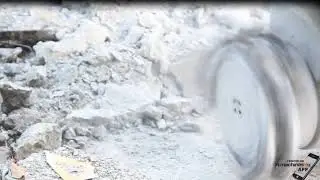Hydraulic rotary drum cutter rock grinders for excavator