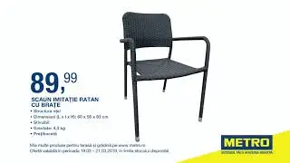 METRO - Mobilier Outdoor - Oferta Scaune Imitație Ratan 19-21.03.2019