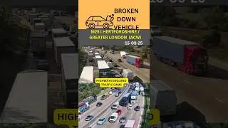 M25 BROKEN DOWN VEHICLE ⚠️ | ANTICLOCKWISE | HERTFORDSHIRE / GREATER LONDON #uk #road #traffic