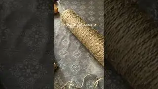 Cat Scratching Post DIY 🐈 / Griffoir pour chat . #cat #diy #chaton #shorts #kitten