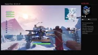 Fortnite: ice orb in the air