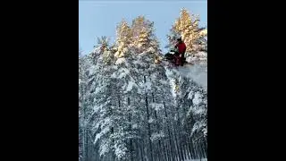 Epic Snowmobile Jump