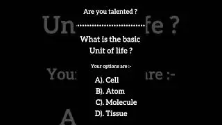 are you talented to answer the questions? #bio #biology #explore #bioquiz