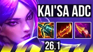 KAI'SA & Nautilus vs ZERI & Bard (ADC) | 62K damage | KR Master | 26.1