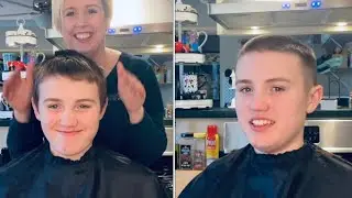 The quickest haircut we have ever done!