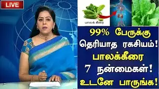 What are the health benefits of eating Palak Keerai? | Palak Keerai Health Benefits in Tamil | Na...