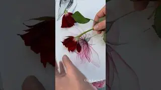 Learn to paint exquisite beautiful flowers with me! 🌹🌹🌹#watercolor