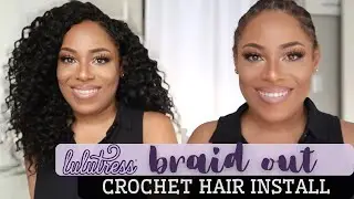 LULUTRESS BRAID OUT CROCHET HAIR INSTALL| LIA LAVON