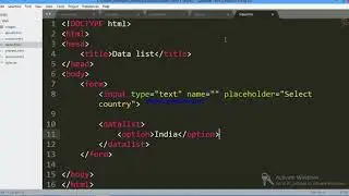 using Datalist and create dropdown list using HTML AND CSS