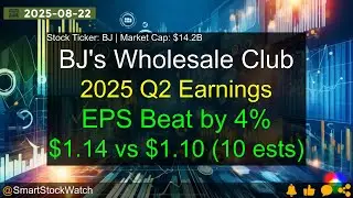 BJ's Wholesale Club (BJ|$14.2B) - 2025 Q2 Earnings Analysis
