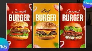 Viral Burger Animation | Canva Animation Tutorial