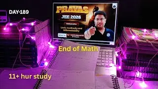 DAY-189 of JEE JOURNEY AS Lazy Dropper | Grinding after Celebration | JEE 2026