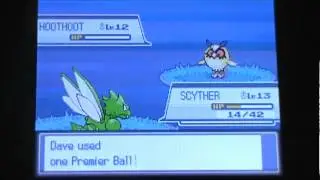 Random Shiny Hoothoot appears on SoulSilver!