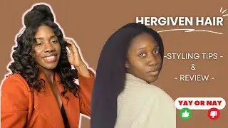 💯🆕2 Months Update: HOW TO WAND CURL USING HerGivenHair ➕ Product REVIEW