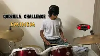 Emenim | GODZILLA CHALLENGE on Drums | Vineet Mishra | BLINDFOLD