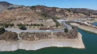 Stevens Creek Reservoir, Saratoga, CA - Aerial