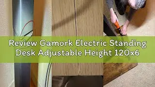 Review Gamork Electric Standing Desk Adjustable Height 120x60cm (48