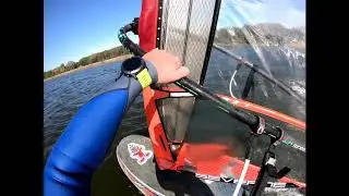 Windsurfing Jezioro Zdworskie Severne Overdrive 8.6  Isonic117 wide
