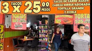 LOS TACOS MÁS BARATOS DE TODO CULIACAN  3x25 PESOS😱🌮