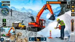 Snow Offroad Construction Game |  Heavy Excavator Crane, JCB Gameplay