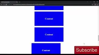 Scroll animation using JavaScript