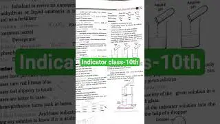 Indicator class-10th | Acid,Base and salt | #chemistry #class10thchemistry