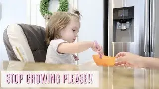 BABY EATING WITH FORK FOR THE FIRST TIME!