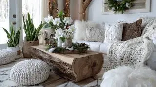 Elegant Winter Decorating After Christmas Neutral & Cozy Home Decor