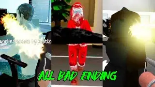Smiling X Scary Santa All 3 Bad Endings | Smiling X Corp 