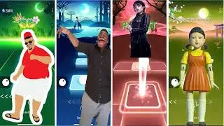 Skibidi Bop Yes Yes Yes VS That One Guy VS Wednesday Dance VS Squid Game #TilesHop
