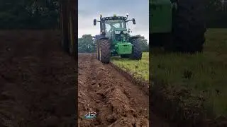 Shallow ploughing for a re seed DJ McKay & Son #farming #agriculture #arimagery