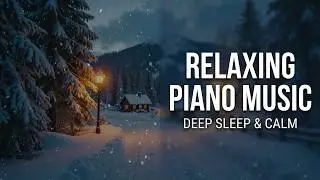 Relaxing Snowfall Nighttime Instrumental Music - Exquisite Calm Piano Winter for Deep Sleep