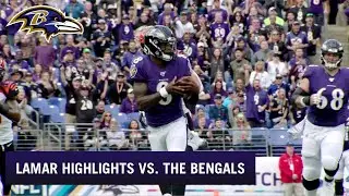 Lamar Jackson Crazy Rushing Highlights on Historic Day vs. the Bengals | Baltimore Ravens