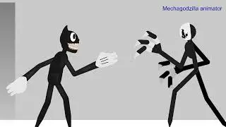 CC [Cartoon Cat] vs Nightmare Puppet [Fnaf] Stick nodes Remake!!