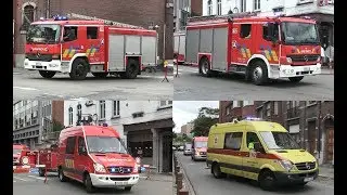 (Belgium) Liège Fire Dept in emergency during the open day 2018.