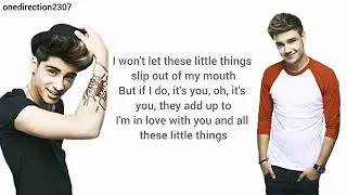 One Direction - Little Things (Lyrics + Pictures) (Remake)