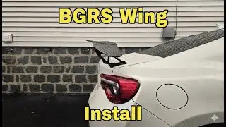 Battle Garage RS Wing Install on my Subaru BRZ