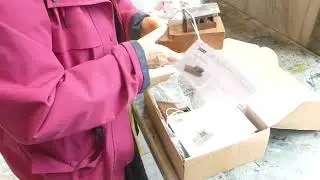 Handing in my Copper Sheds at the RWA Bristol 2023 by Ann Marie Whitton