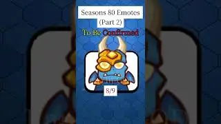 New Emotes‼️Season 80 Emotes Part 2 #clashroyale #clashroyaleshorts#supercell #clashroyaleemotes