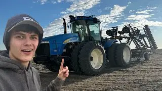 Disking Flooded Crop Ground