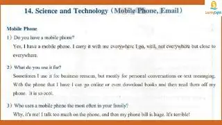 IELTS SPEAKING TEST ( Science and Technology (Mobile phone_Email))