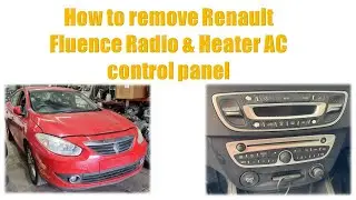 How to remove Renault Fluence dash parts radio/CD player, heater AC control panel ,vents etc