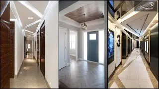 Hallway Pop False Ceiling Design | Elegant Pop Ceiling With Lights | Entryway False Ceiling | I.A.S.
