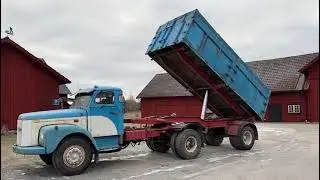 A-tractor, Scania Vabis L76, Trailer tractor with grain trailer
