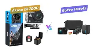 AKASO EK7000 против GoPro HERO13 Black: сравнение экшн-камер 4K 📷🔥 Водонепроницаемая, с электронн...