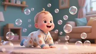 Blue Bubble, Blue Bubble, Floating High | Bubble Rhyme for Kids | Soothing Sky Song for Toddlers
