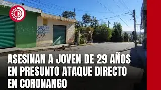 Asesinan a joven de 29 a&ntilde;os en presunto ataque directo en Coronango