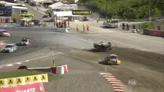 Norway 2016 Q2 Race 2 Start Doran Hit by Nitiss Crashes Flips