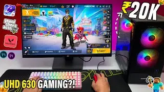 ₹21,000 Cheapest Gaming PC Build in India | Intel UHD Graphics 630 Gaming Test | Intel i5 10400