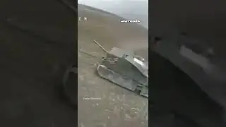 Ukrainian FPV Drone Burns Out Russian Turtle Tank with Thermite. No Chance to Survive. UAV Attack